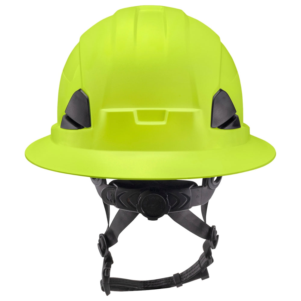 Radians RHF2 Dareware X Type II Class E Full Brim Safety Helmets - Hi-Vis Lime