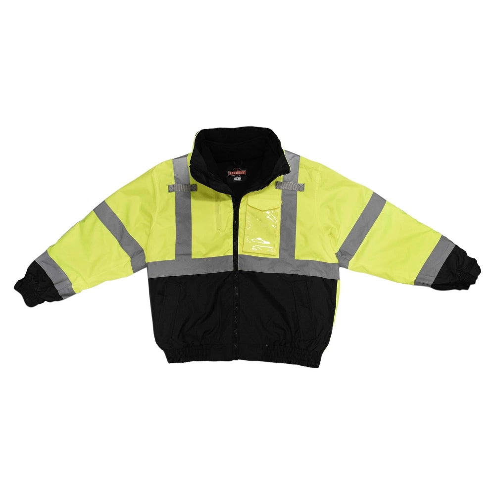Radians SJ210B-3ZGS Type R Class 3 Three-in-One Hi-Vis Bomber Safety Jacket - Yellow/Black