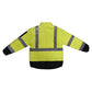 Radians SJ510 Type R Class 3 Quilted Reversible Safety Jacket - Zip-Off Sleeves - Safety Yellow/Black