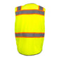Radians SV51B-2Z Type R Class 2 Black Bottom Two-Tone Surveyor Safety Vest - Yellow/Orange