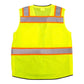 Radians SV51B-2Z Type R Class 2 Black Bottom Two-Tone Surveyor Safety Vest - Yellow/Orange