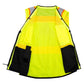 Radians SV51B-2Z Type R Class 2 Black Bottom Two-Tone Surveyor Safety Vest - Yellow/Orange