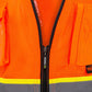 Radians SV51B-2Z Type R Class 2 Black Bottom Two-Tone Surveyor Safety Vest - Orange