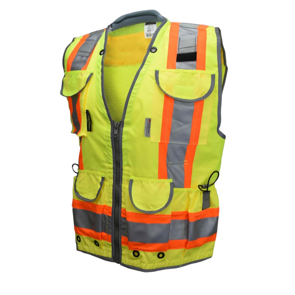 Radians SV55-2ZOD Type R Class 2 Heavy Duty Engineer Safety Vest - Yellow