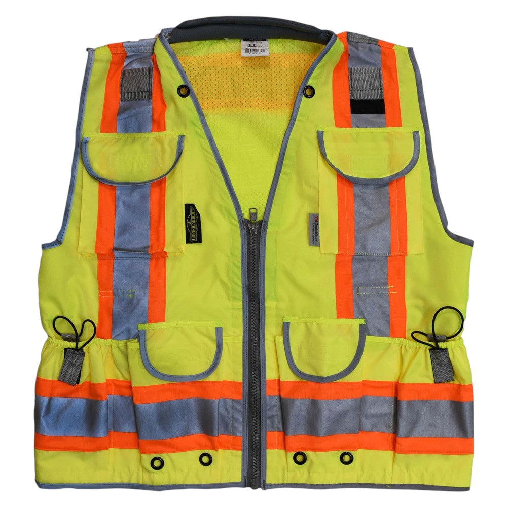 Radians SV55-2ZOD Type R Class 2 Heavy Duty Engineer Safety Vest - Yellow