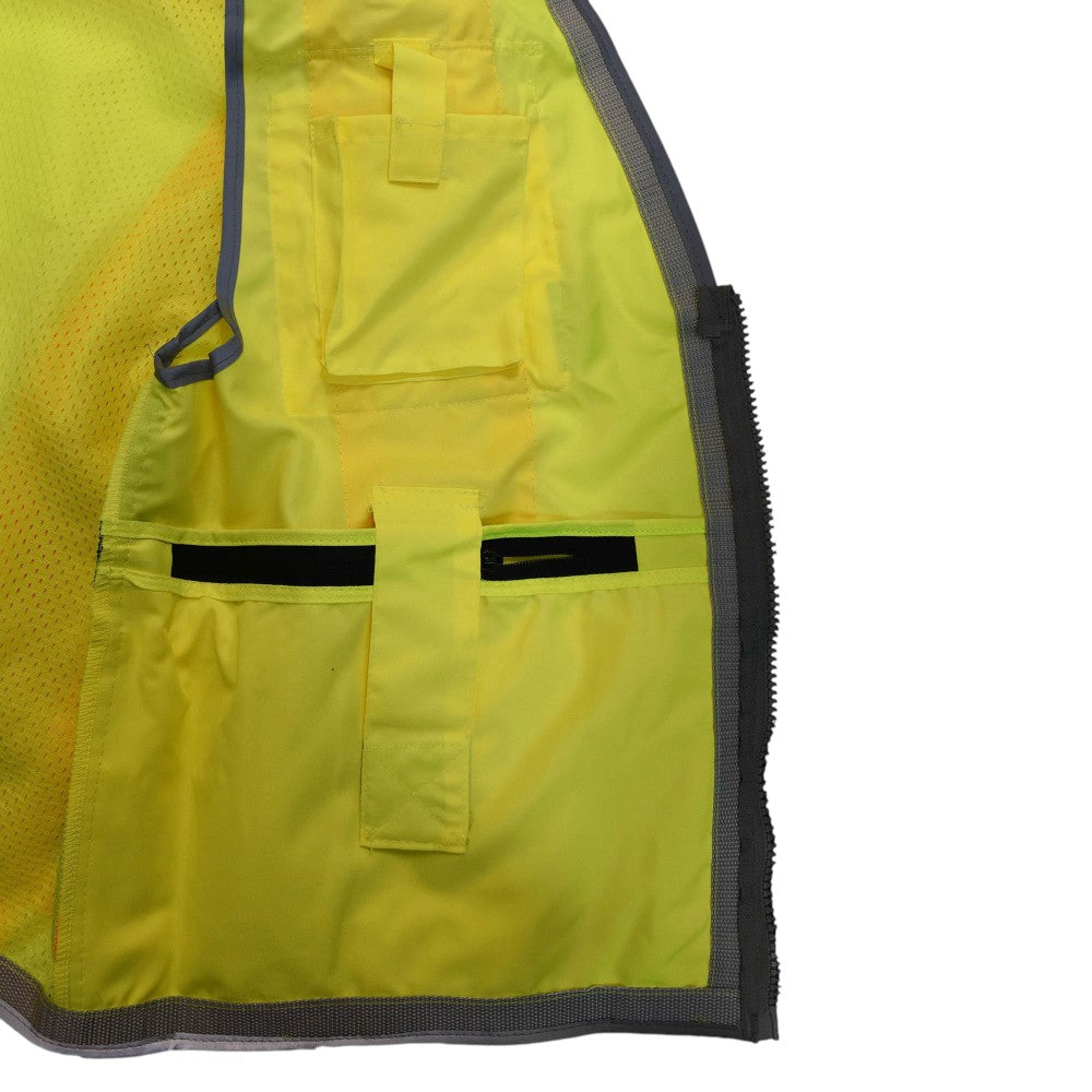 Radians SV55-2ZOD Type R Class 2 Heavy Duty Engineer Safety Vest - Yellow
