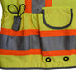 Radians SV55-2ZOD Type R Class 2 Heavy Duty Engineer Safety Vest - Yellow
