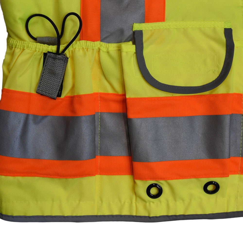 Radians SV55-2ZOD Type R Class 2 Heavy Duty Engineer Safety Vest - Yellow