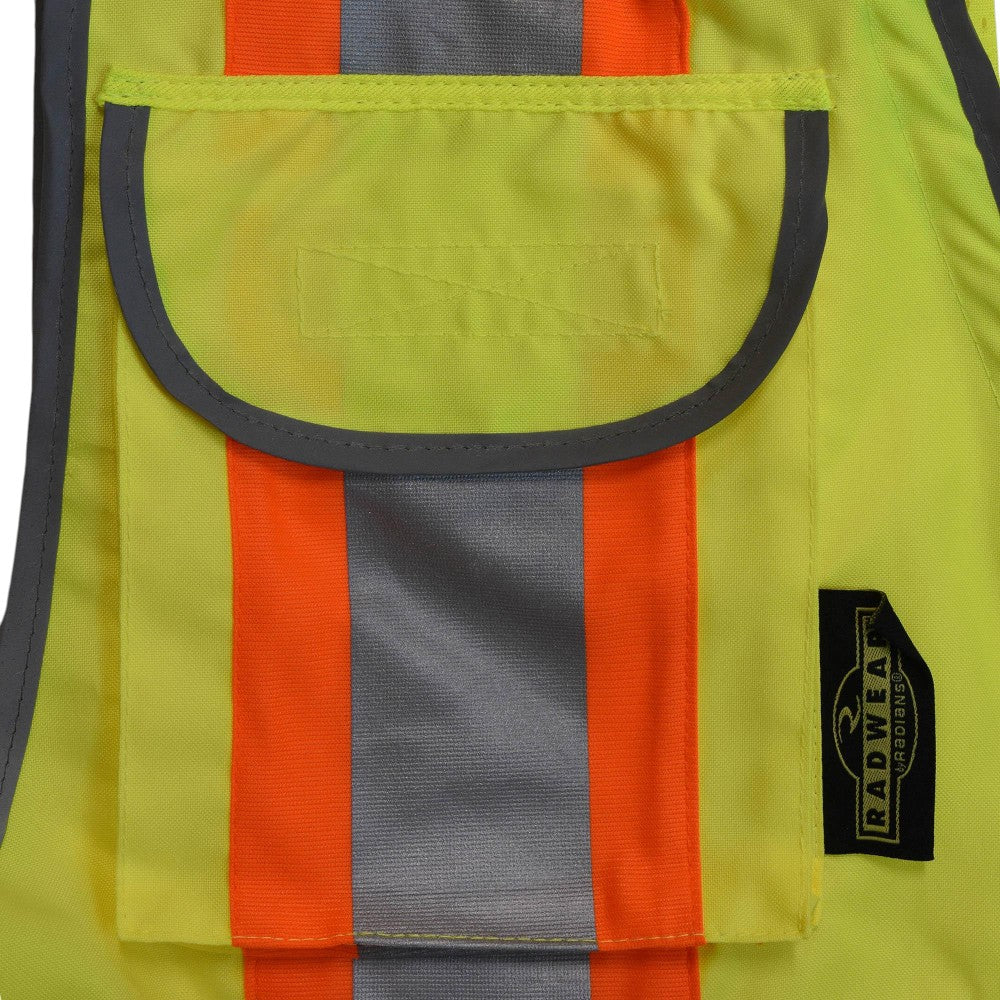 Radians SV55-2ZOD Type R Class 2 Heavy Duty Engineer Safety Vest - Yellow