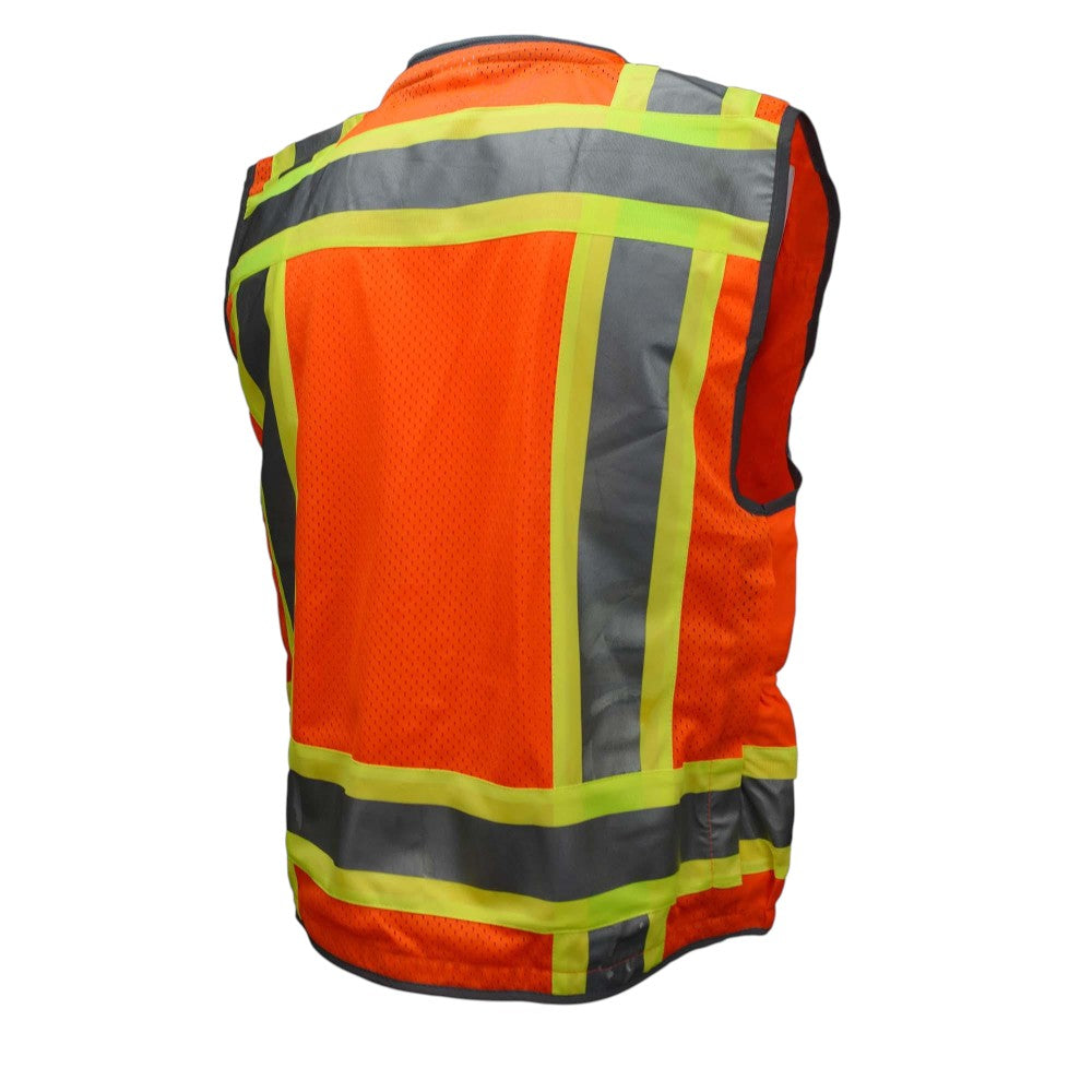 Radians SV55-2ZOD Type R Class 2 Heavy Duty Engineer Safety Vest - Orange