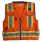 Radians SV55-2ZOD Type R Class 2 Heavy Duty Engineer Safety Vest - Orange