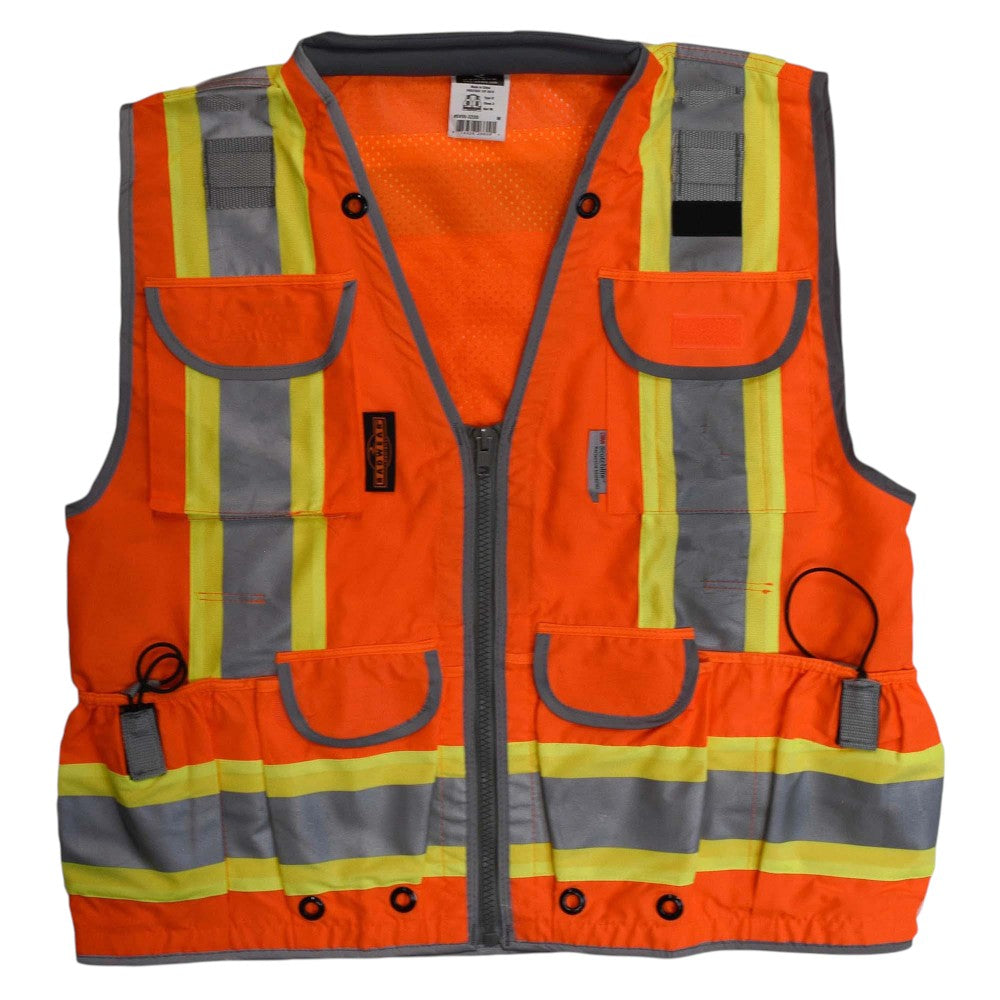Radians SV55-2ZOD Type R Class 2 Heavy Duty Engineer Safety Vest - Orange