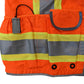 Radians SV55-2ZOD Type R Class 2 Heavy Duty Engineer Safety Vest - Orange