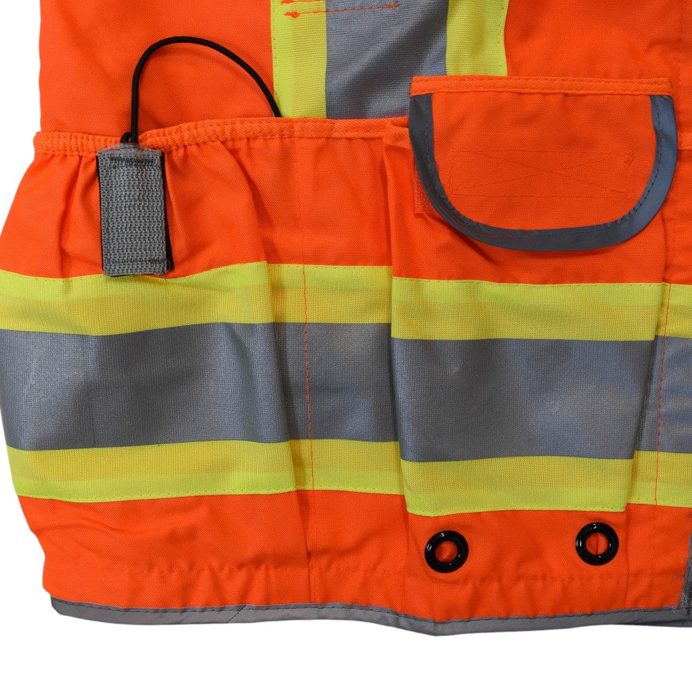Radians SV55-2ZOD Type R Class 2 Heavy Duty Engineer Safety Vest - Orange
