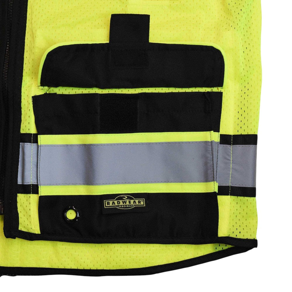 Radians SV65-2ZOM Type R Class 2 Heavy Duty Surveyor Safety Vest - Yellow/Lime