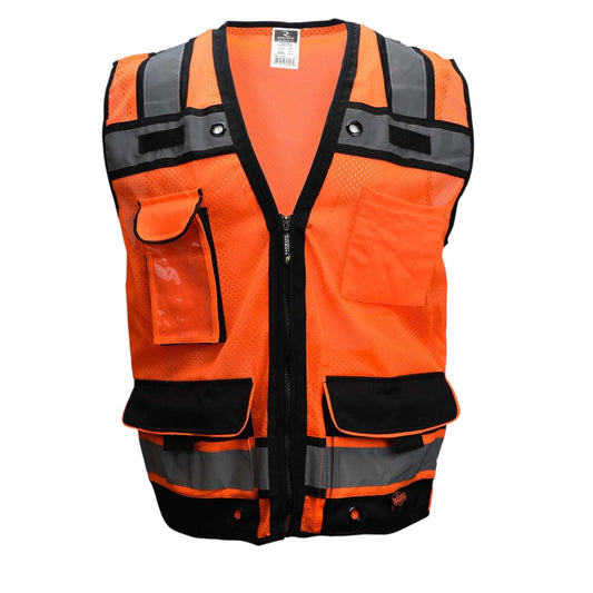 Radians SV65-2ZOM Type R Class 2 Heavy Duty Surveyor Safety Vest - Orange