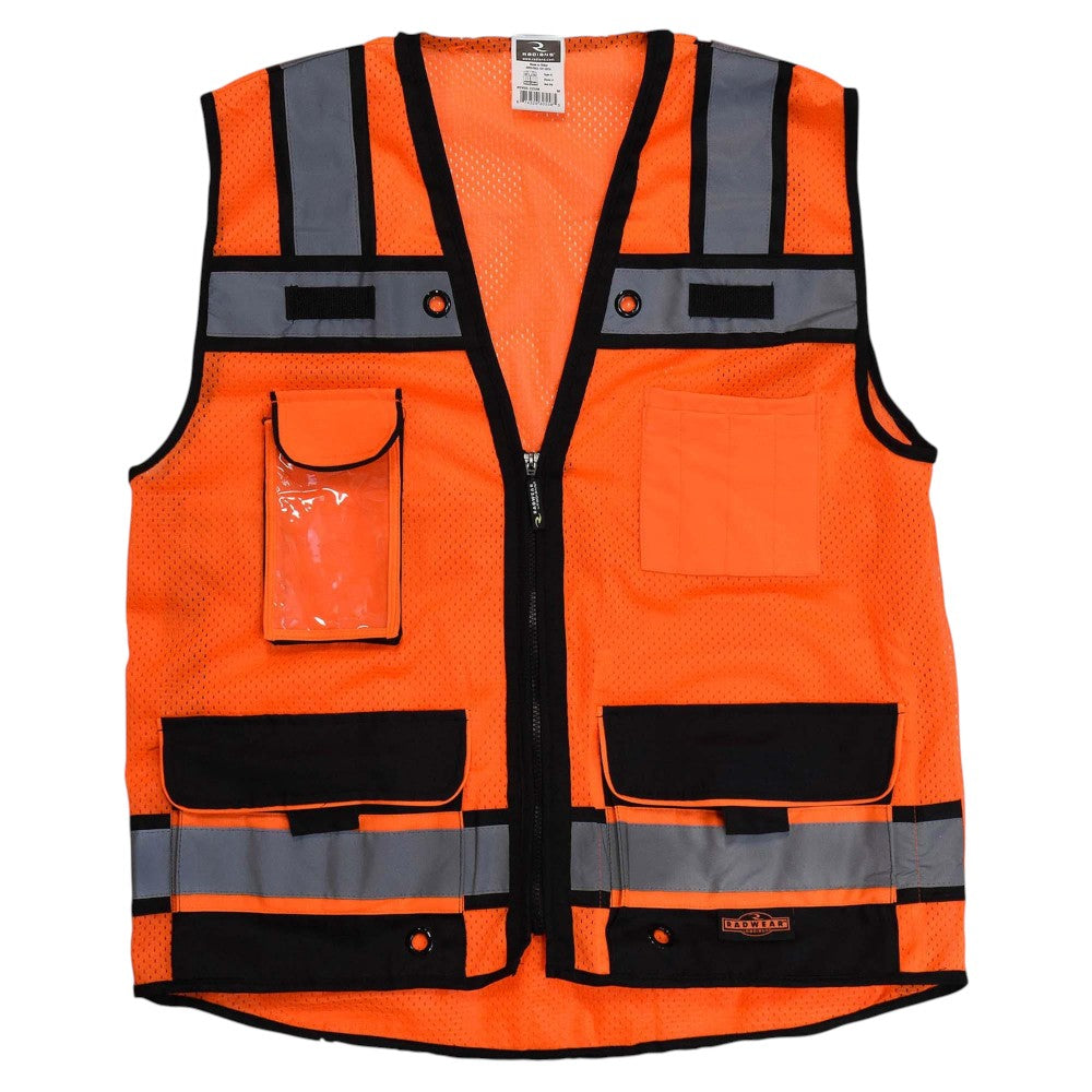 Radians SV65-2ZOM Type R Class 2 Heavy Duty Surveyor Safety Vest - Orange
