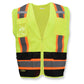 Radians SV6B Type R Class 2 Two-Tone Black Bottom Surveyor Safety Vest - Yellow/Lime