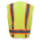 Radians SV6B Type R Class 2 Two-Tone Black Bottom Surveyor Safety Vest - Yellow/Lime