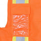 Radians SV6B Type R Class 2 Two-Tone Black Bottom Surveyor Safety Vest - Orange