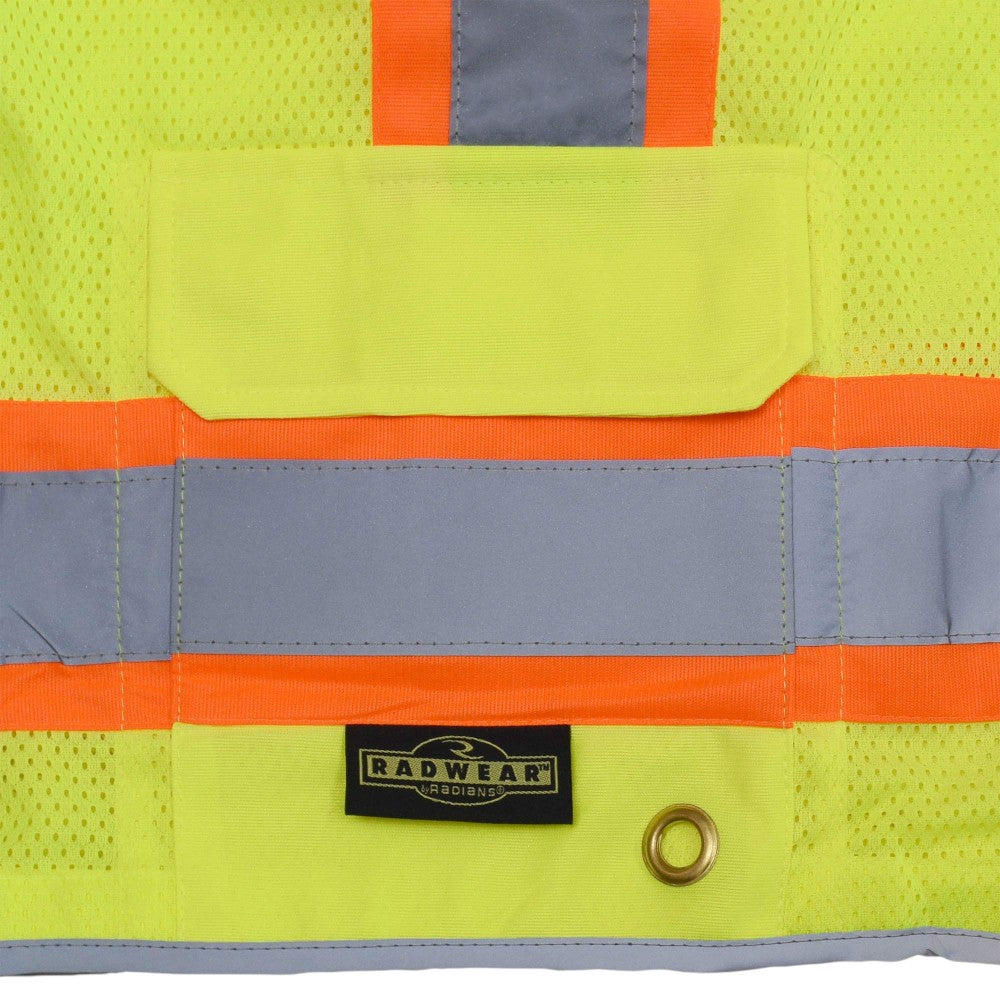Radians SV6HG Type R Class 2 Heavy Duty Two Tone Surveyor Safety Vest - Yellow/Lime
