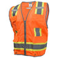 Radians SV6HG Type R Class 2 Heavy Duty Two Tone Surveyor Safety Vest - Orange