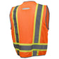 Radians SV6HG Type R Class 2 Heavy Duty Two Tone Surveyor Safety Vest - Orange