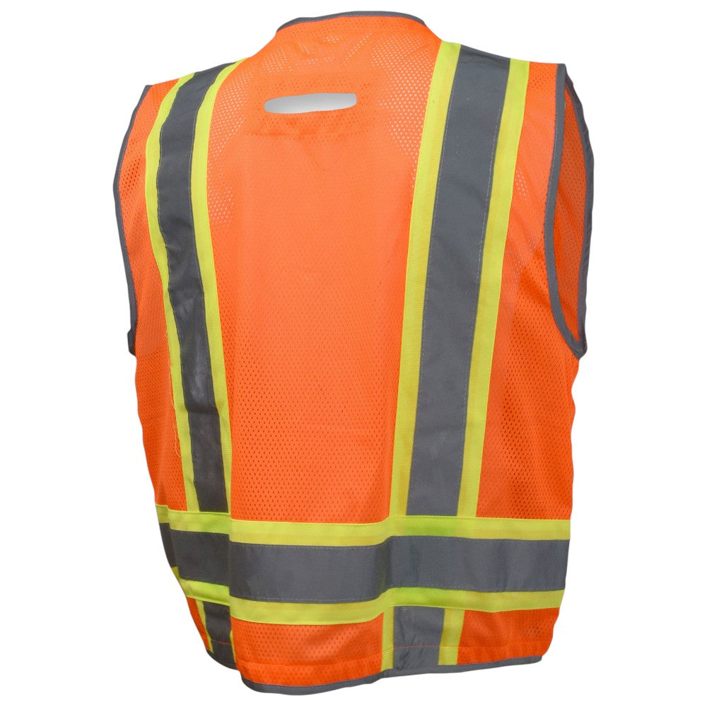 Radians SV6HG Type R Class 2 Heavy Duty Two Tone Surveyor Safety Vest - Orange