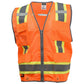 Radians SV6HG Type R Class 2 Heavy Duty Two Tone Surveyor Safety Vest - Orange