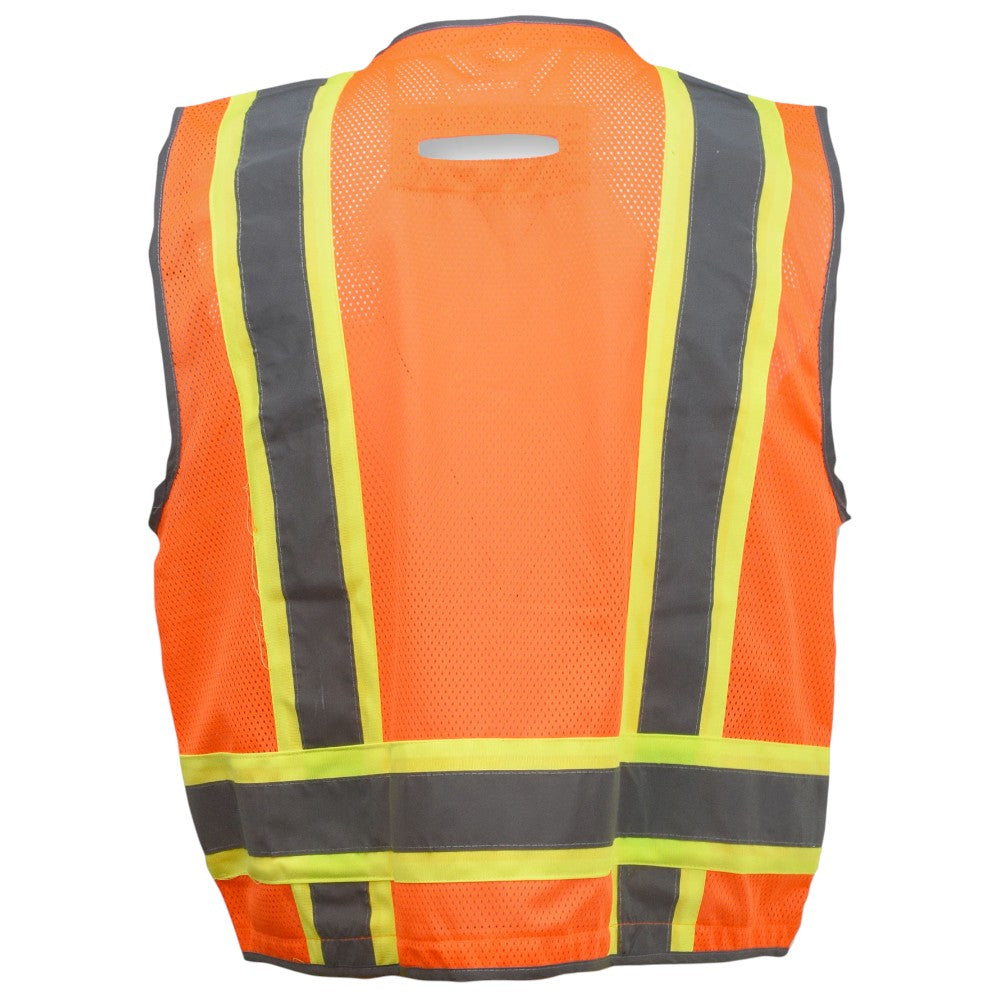Radians SV6HG Type R Class 2 Heavy Duty Two Tone Surveyor Safety Vest - Orange