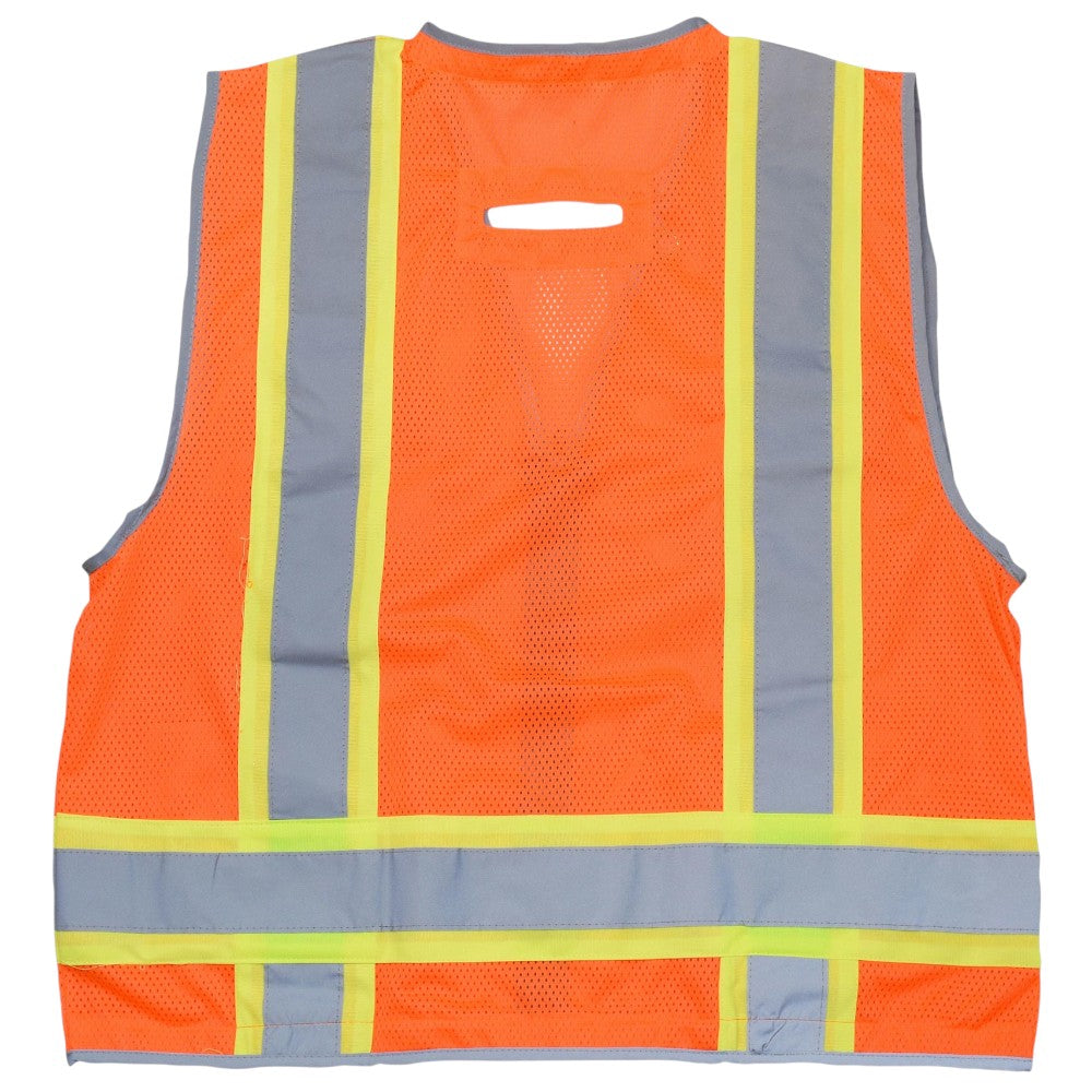 Radians SV6HG Type R Class 2 Heavy Duty Two Tone Surveyor Safety Vest - Orange