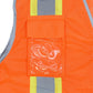 Radians SV6HG Type R Class 2 Heavy Duty Two Tone Surveyor Safety Vest - Orange