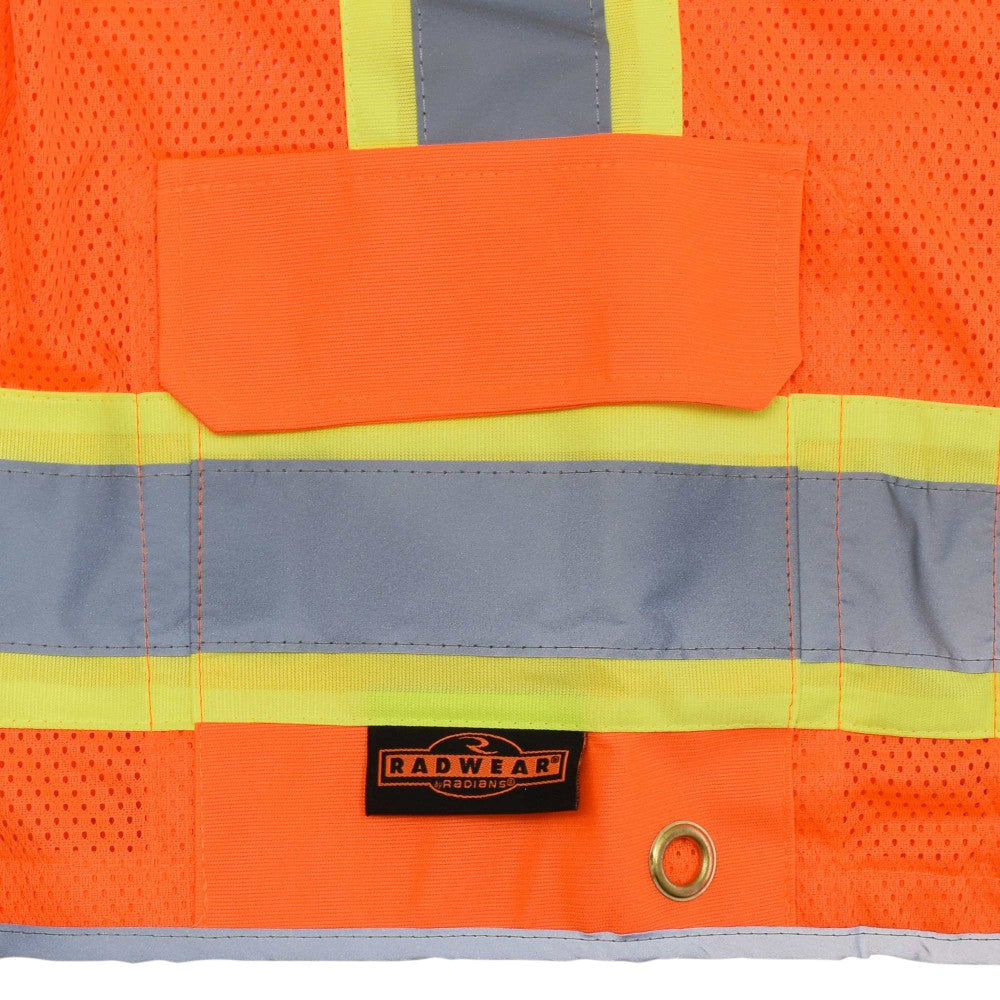Radians SV6HG Type R Class 2 Heavy Duty Two Tone Surveyor Safety Vest - Orange