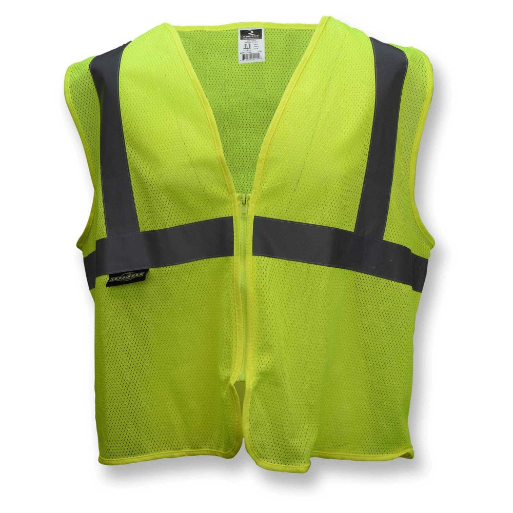 Radians SVE1 Type R Class 2 Economy Safety Vest with No Pockets - Yellow