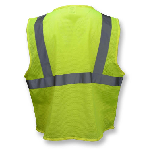 Radians SVE1 Type R Class 2 Economy Safety Vest with No Pockets - Yellow