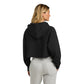 Champion® Women’s Reverse Weave® Cropped Cut-Off Hooded Sweatshirt - Black