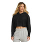 Champion® Women’s Reverse Weave® Cropped Cut-Off Hooded Sweatshirt - Black