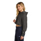 Champion® Women’s Reverse Weave® Cropped Cut-Off Hooded Sweatshirt - Charcoal Heather