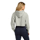 Champion® Women’s Reverse Weave® Cropped Cut-Off Hooded Sweatshirt - Oxford Grey