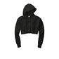 Champion® Women’s Reverse Weave® Cropped Cut-Off Hooded Sweatshirt - Black