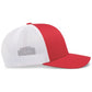Pacific Headwear Trucker Snapback Cap - Red/White/Red