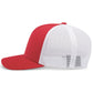 Pacific Headwear Trucker Snapback Cap - Red/White/Red
