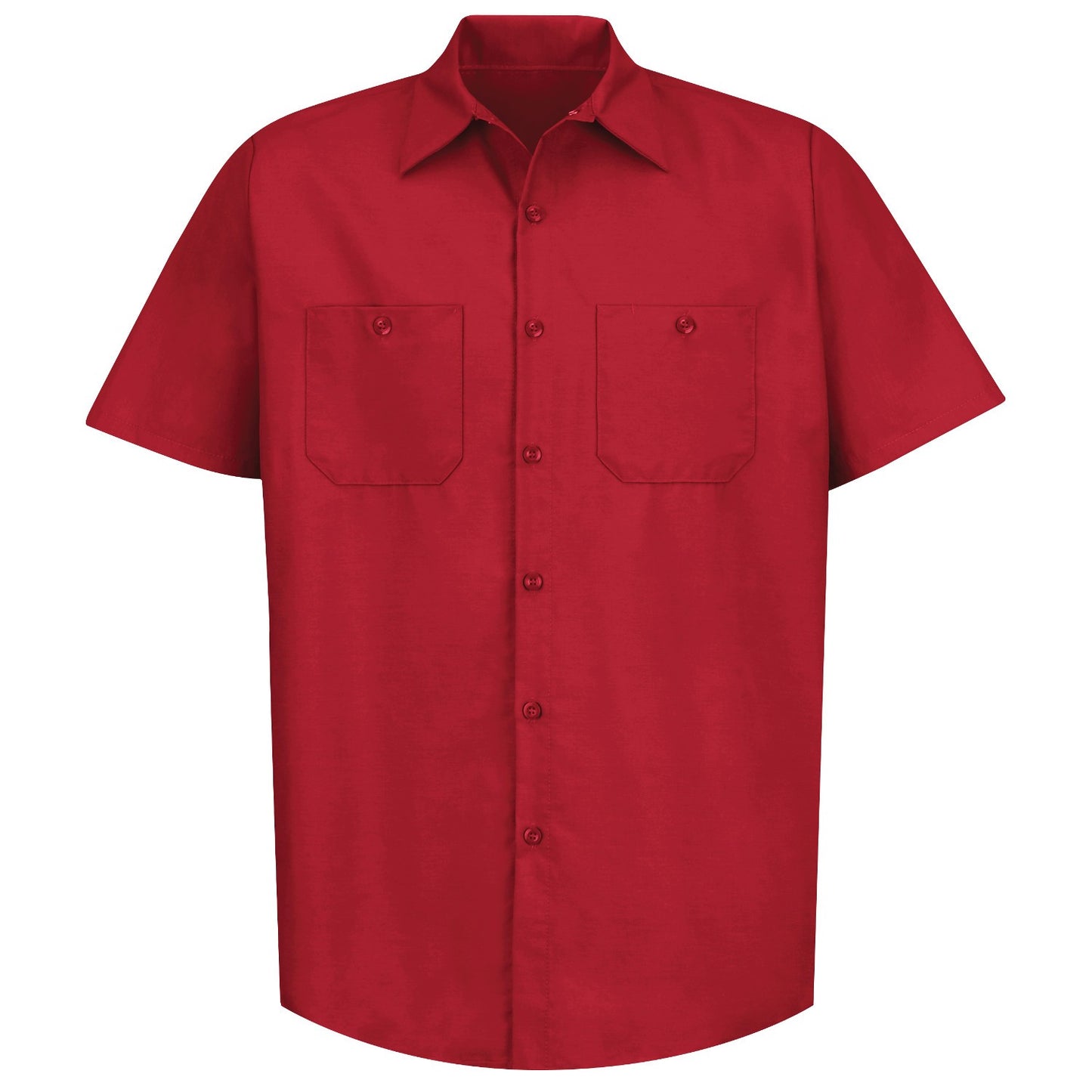 Industrial Work Shirt Short Sleeve - Red