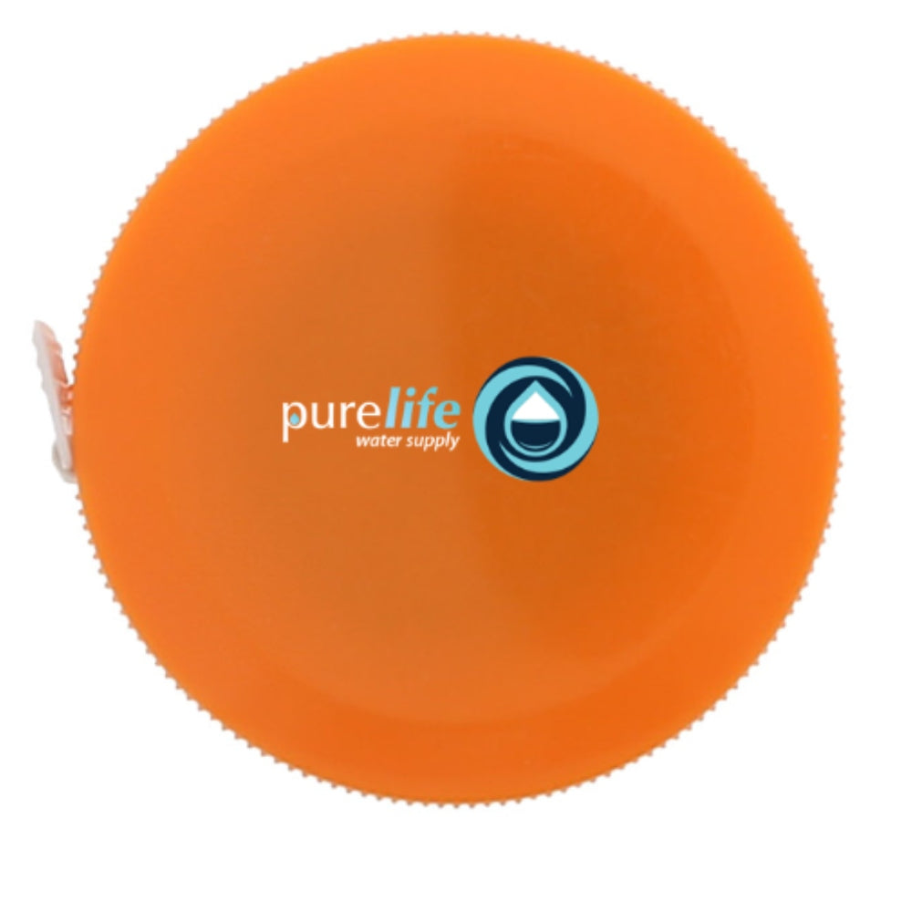 Retractable Tape Measure-Full Color - Orange