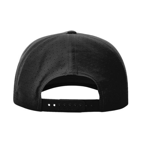 Richardson 355 Laser Perforated Performance Rope Hat - Black/Black-Grey