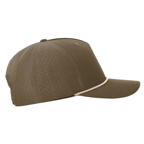 Richardson 355 Laser Perforated Performance Rope Hat - Dark Loden/Tannin-Grey