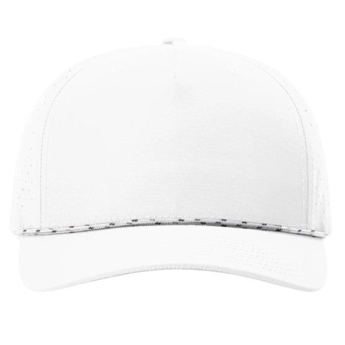 Richardson 355 Laser Perforated Performance Rope Hat - Silver/Black-Silver