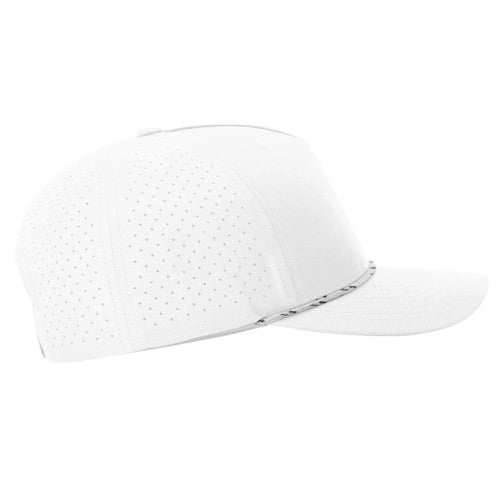 Richardson 355 Laser Perforated Performance Rope Hat - Silver/Black-Silver