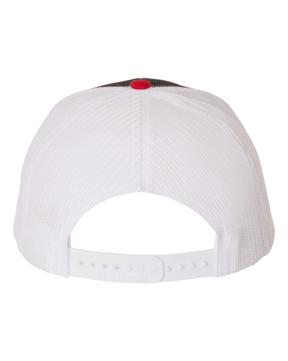 Richardson 112 Trucker Hat - Black / White / Red