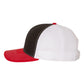 Richardson 112 Trucker Hat - Black / White / Red